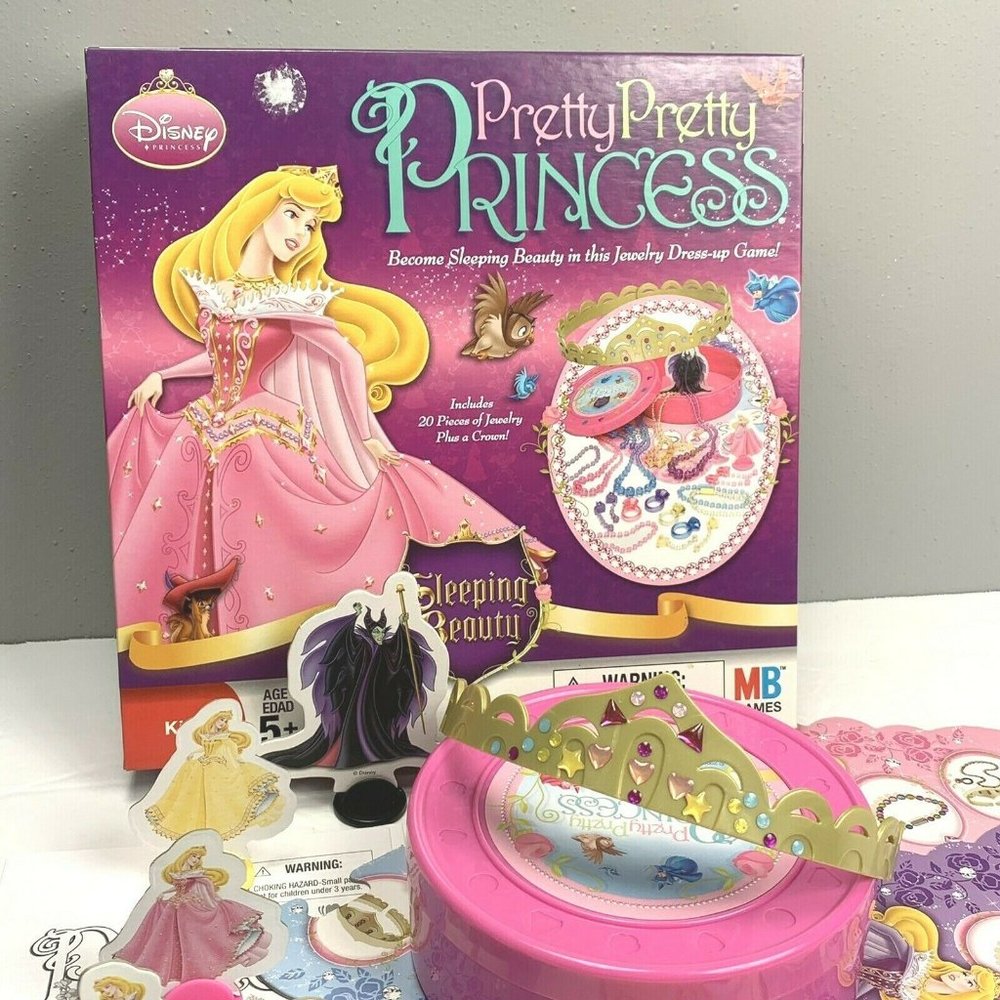Pretty Pretty Princess Sleeping Beauty Game with Jewelry Crown Dress Up 2008 MB - Picture 6 of 8